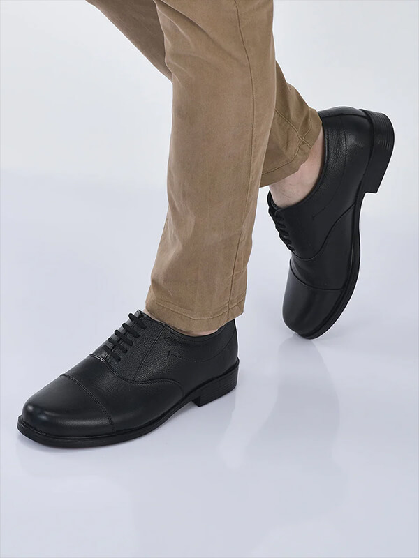 Leather Oxford Shoes — Brown