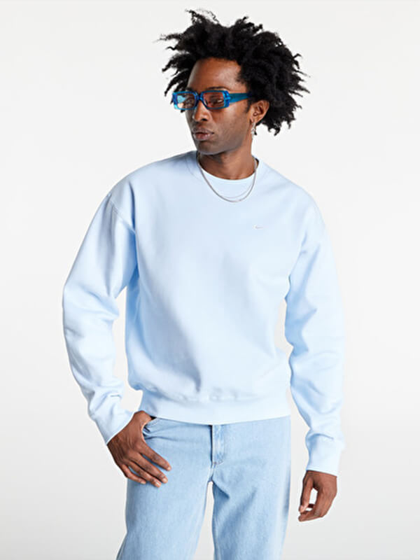 Men Casual Light Blue Sweatshirt